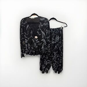 Chalet Et Ceci Medium/Large Caroline Cardigan & Matching Lantern Pants Artsy